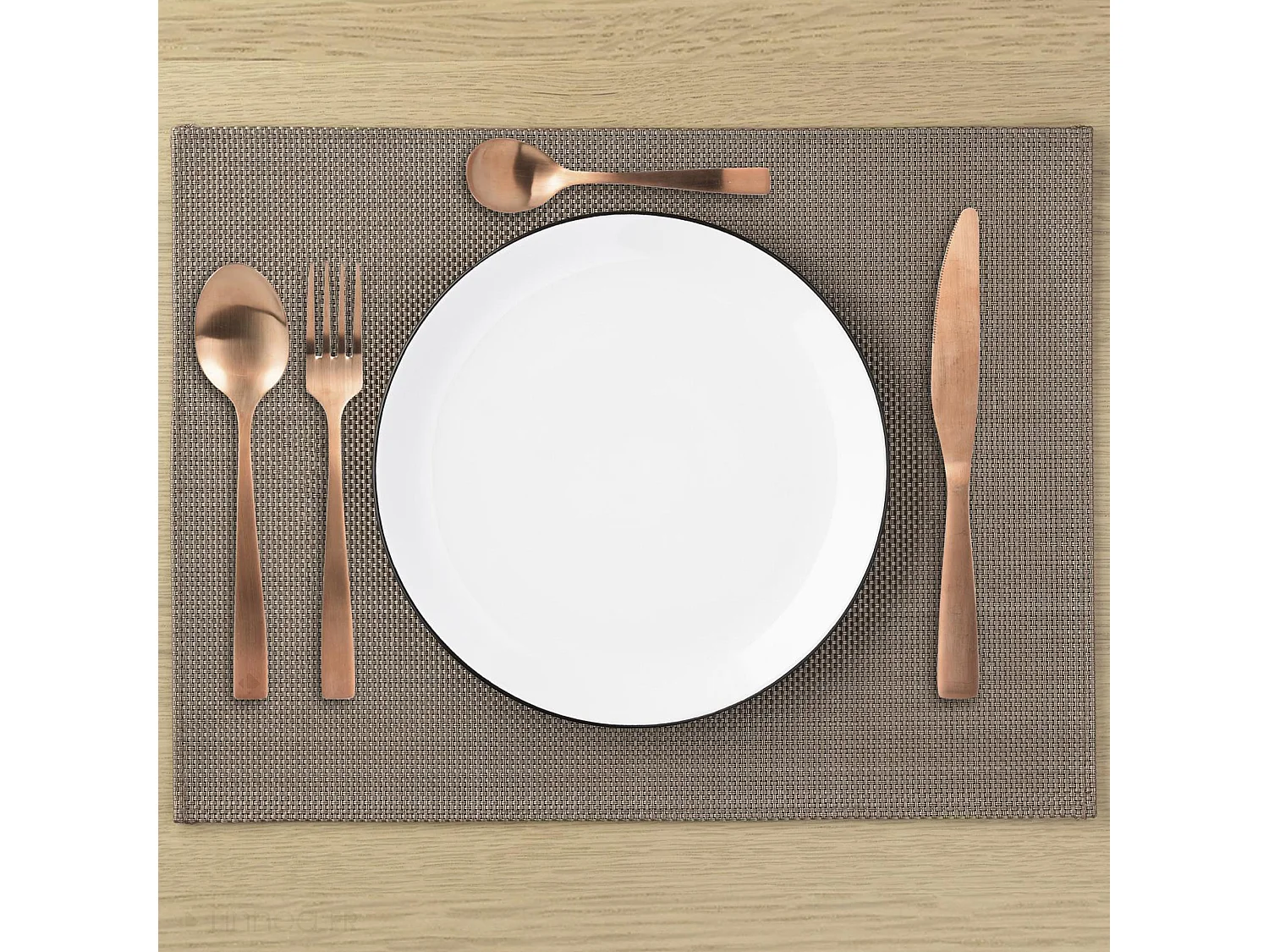 Ménagère en acier inoxydable 16 couverts NORA coloris cuivre
