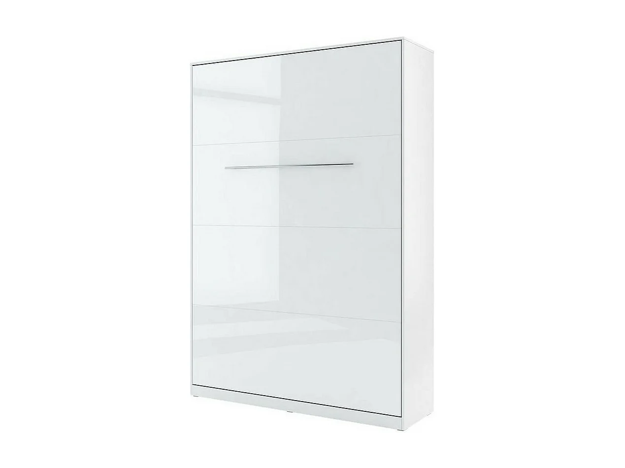 Cama c/armário vertical AMBIHOME TANDOM I - Branco Brilhante, 140x200cm