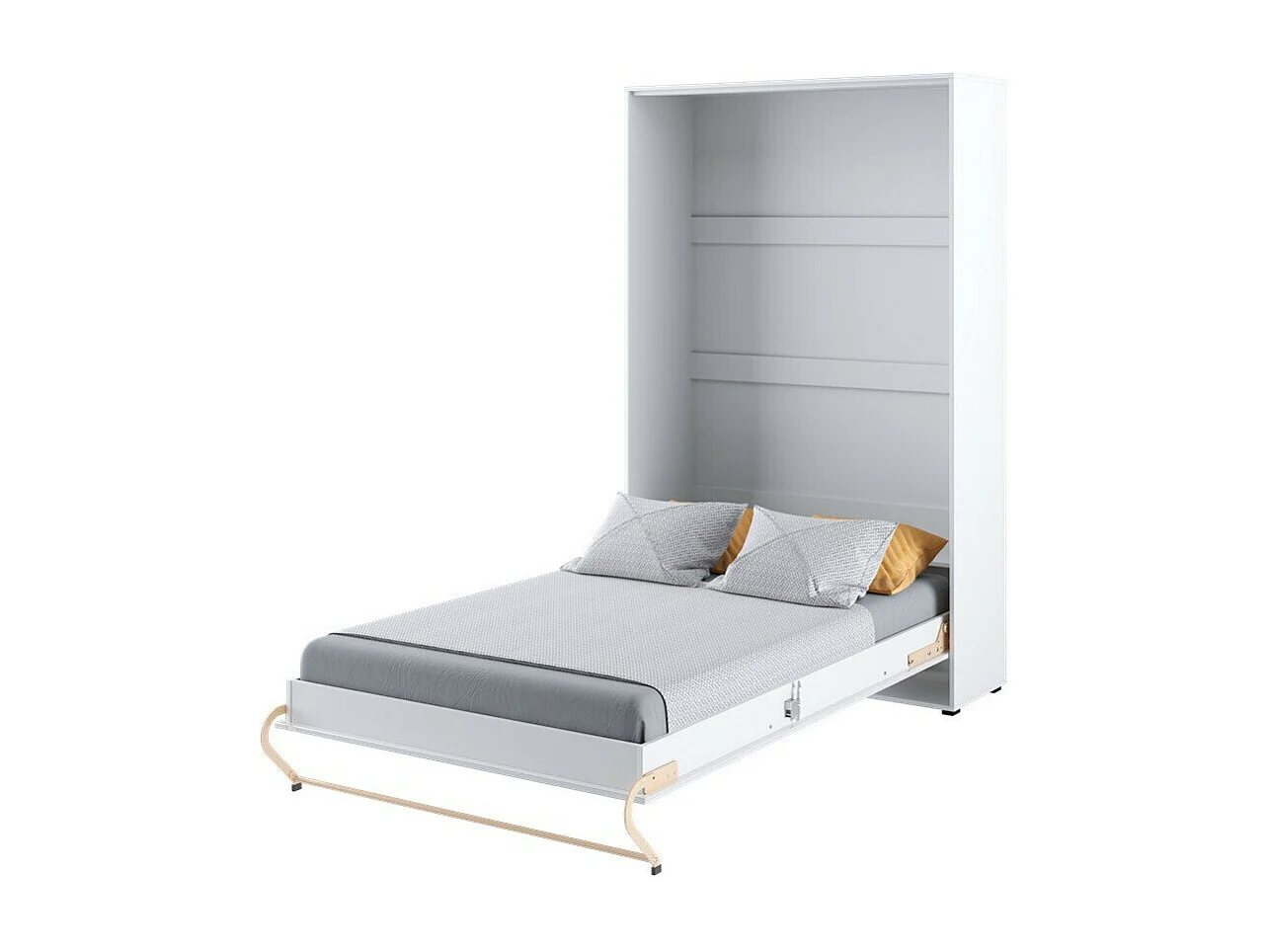 Cama c/armário vertical AMBIHOME TANDOM  I - Branco Brilhante, 120x200cm