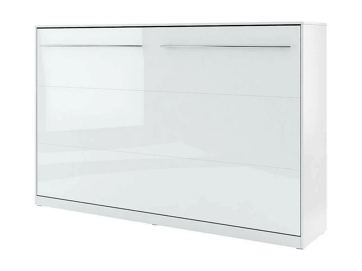 Cama c/armário horizontal AMBIHOME TANDOM - Branco Brilhante, 120x200cm