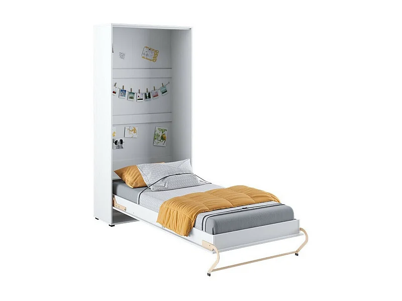 Cama c/armário vertical AMBIHOME TANDOM I - Branco, 90x200cm