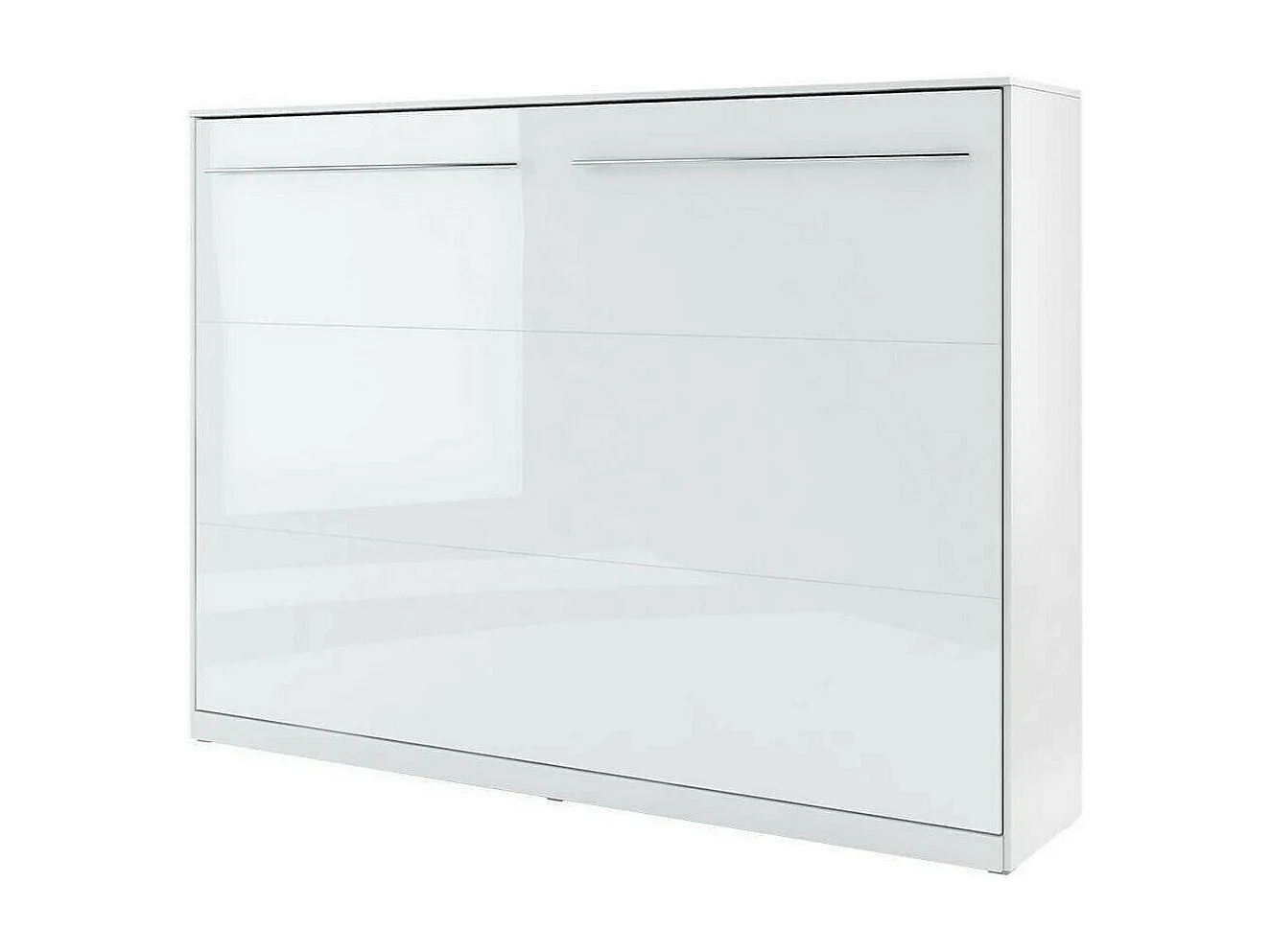 Cama c/armário horizontal AMBIHOME TANDOM - Branco Brilhante, 140x200cm