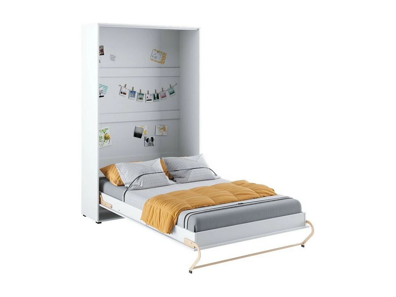 Cama c/armário vertical AMBIHOME TANDOM  I - Branco, 120x200cm