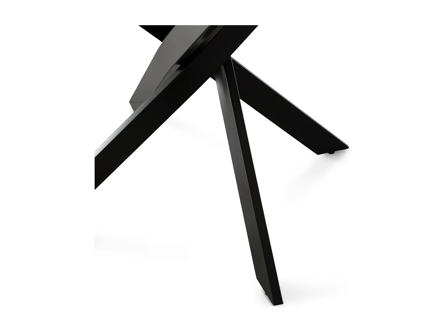 Mesa redonda de comedor o cocina de 75x90x90 cm con sobre en blanco y patas negras Blake