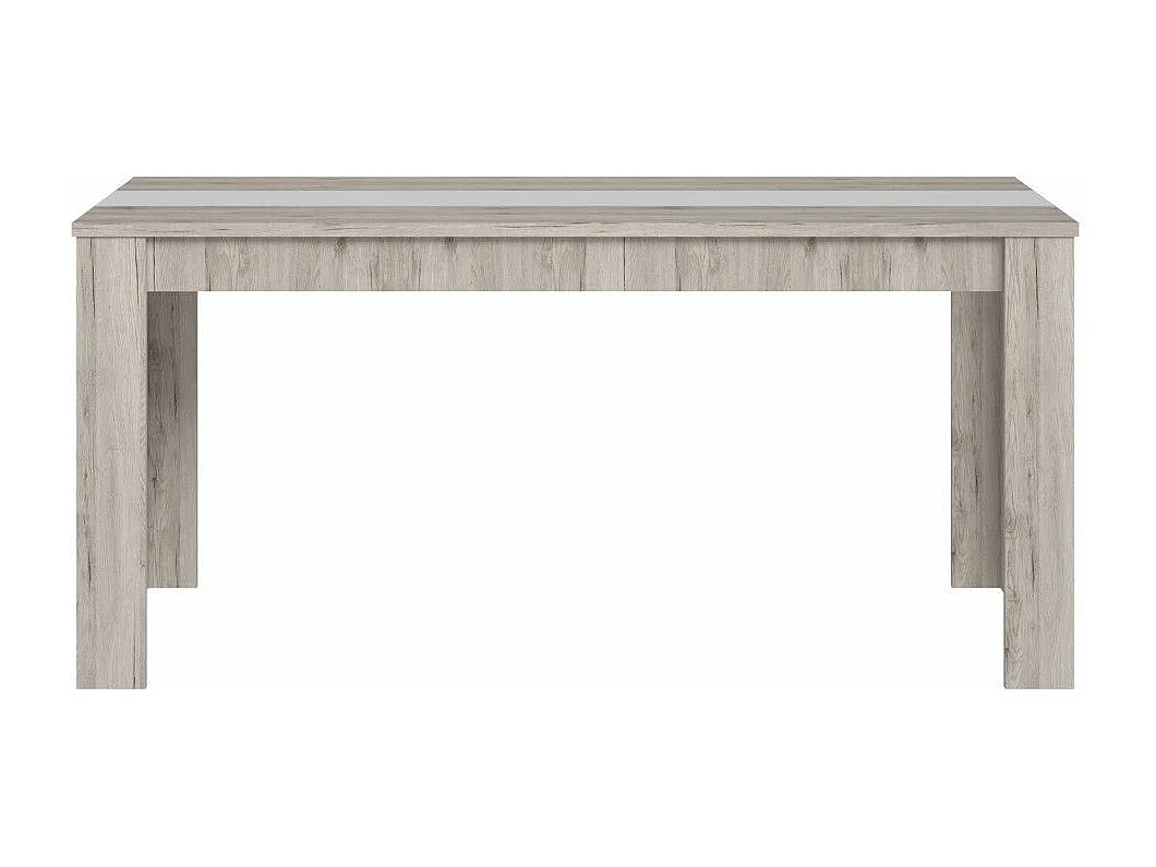 Mesa de comedor rectangular de madera de 160x90x75 cm en color roble arena Galena