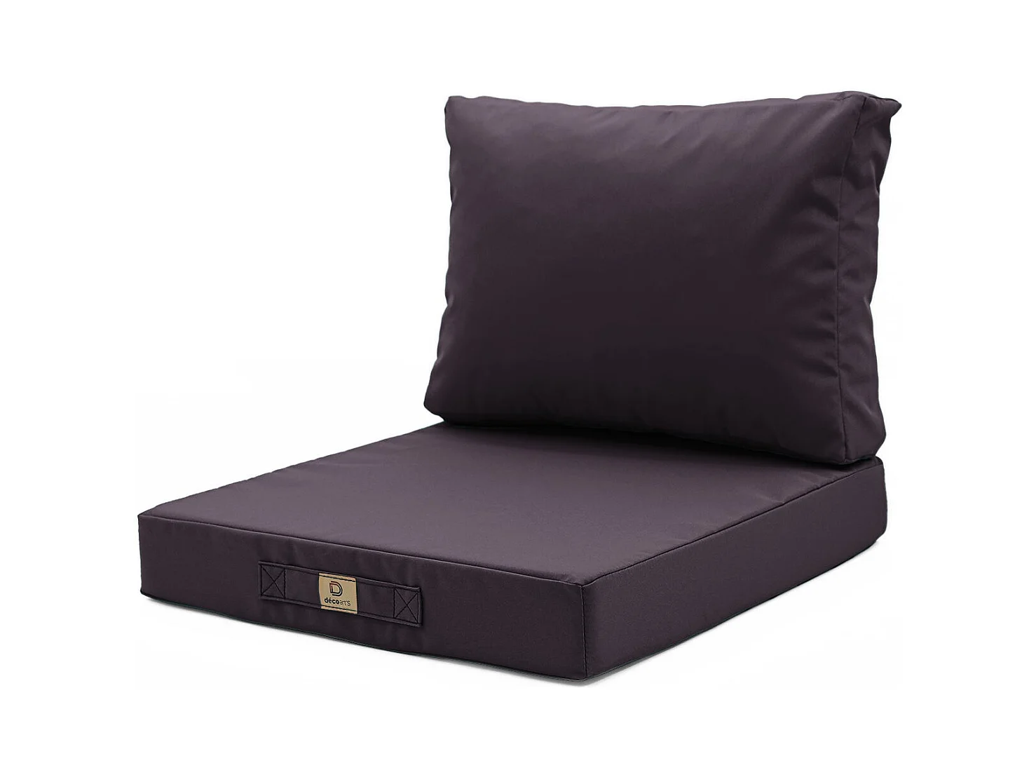Coussins pour salon de jardin déhoussable 60x60cm Gris carbone