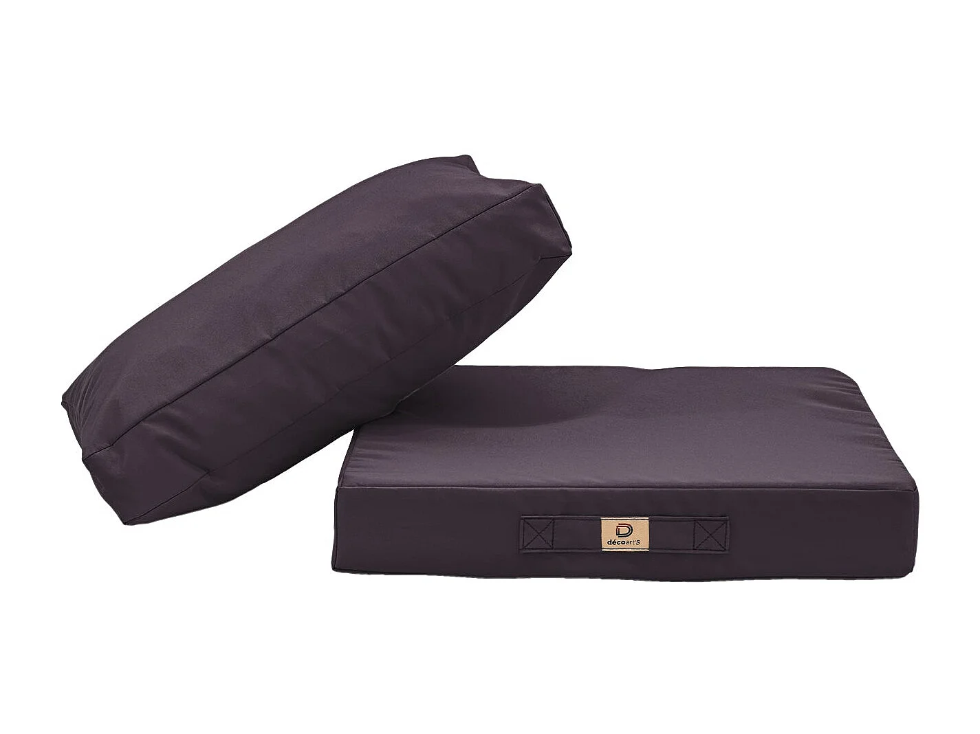 Coussins pour salon de jardin déhoussable 60x60cm Gris carbone