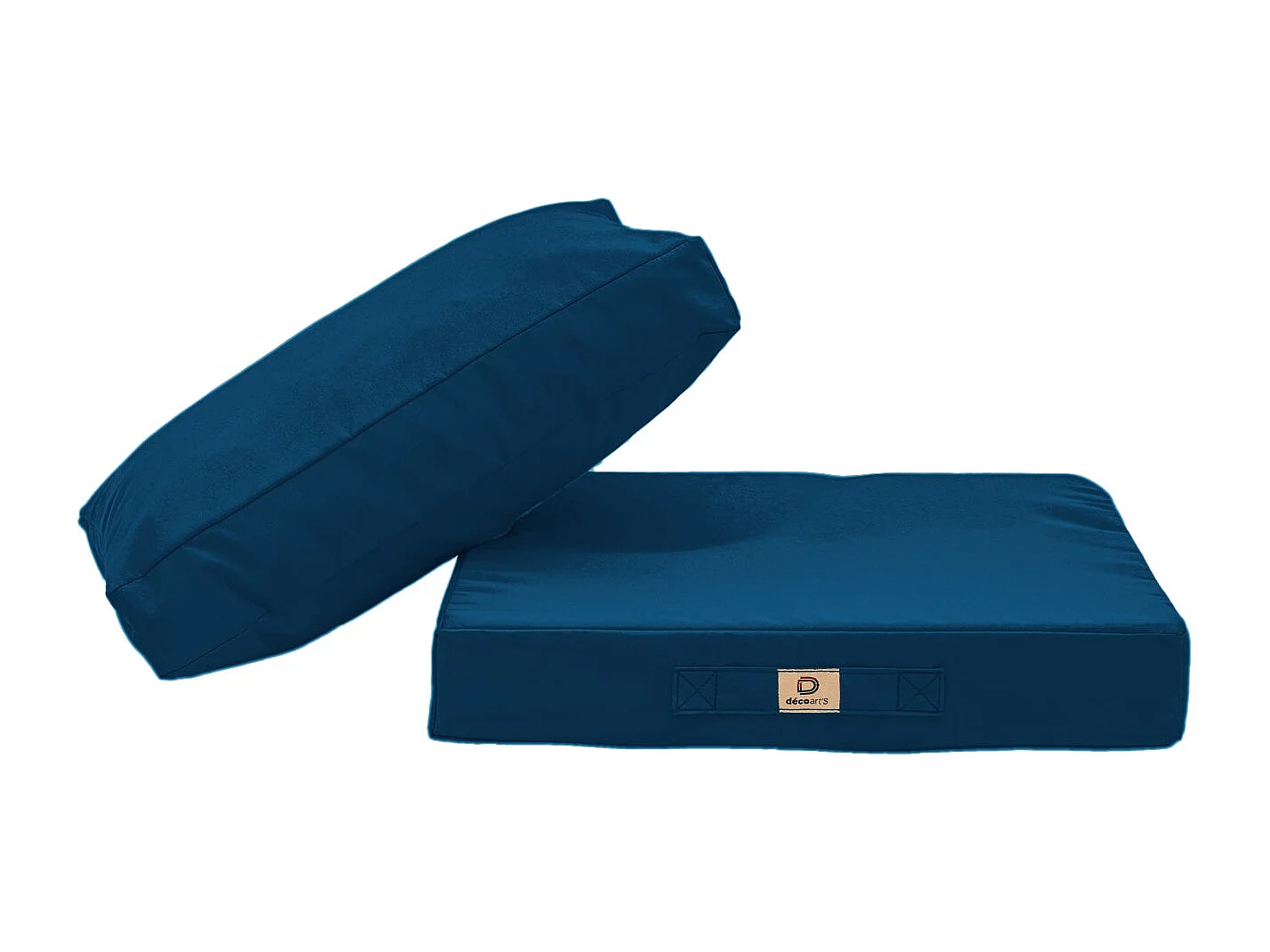 Coussins pour salon de jardin déhoussable 50x50cm Bleu pétrole