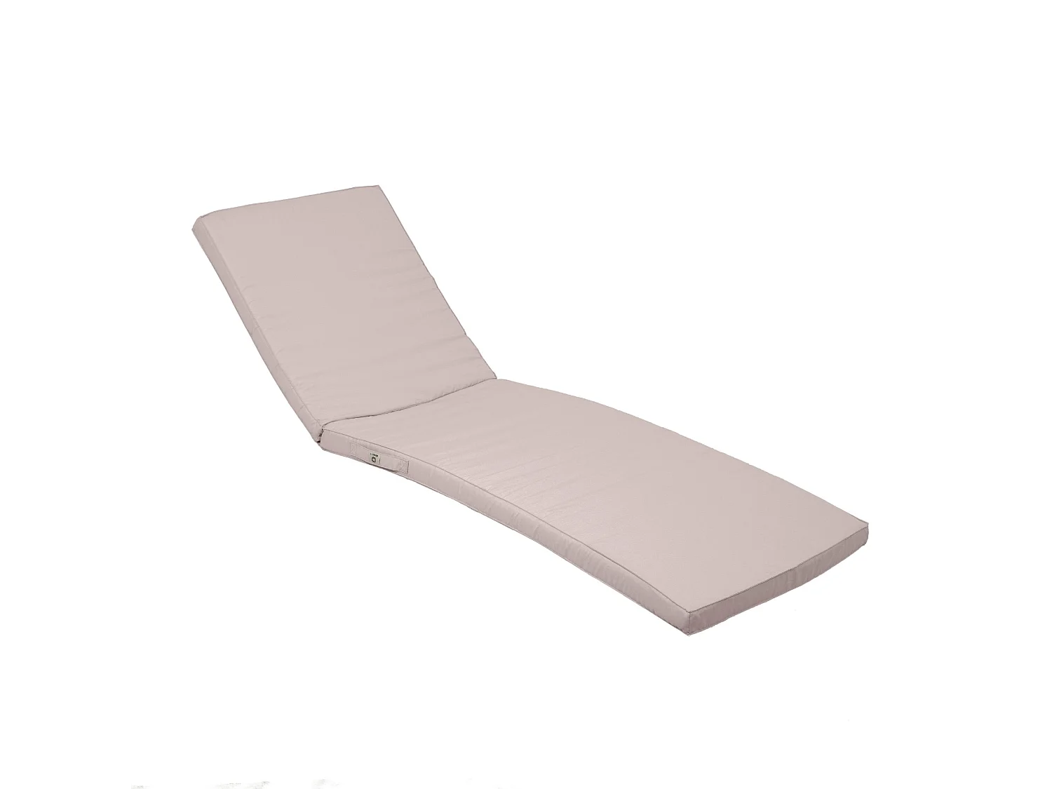 Coussin Bain de Soleil - Matelas pour Transat Déhoussable - 185x60x5cm - Gris Galet