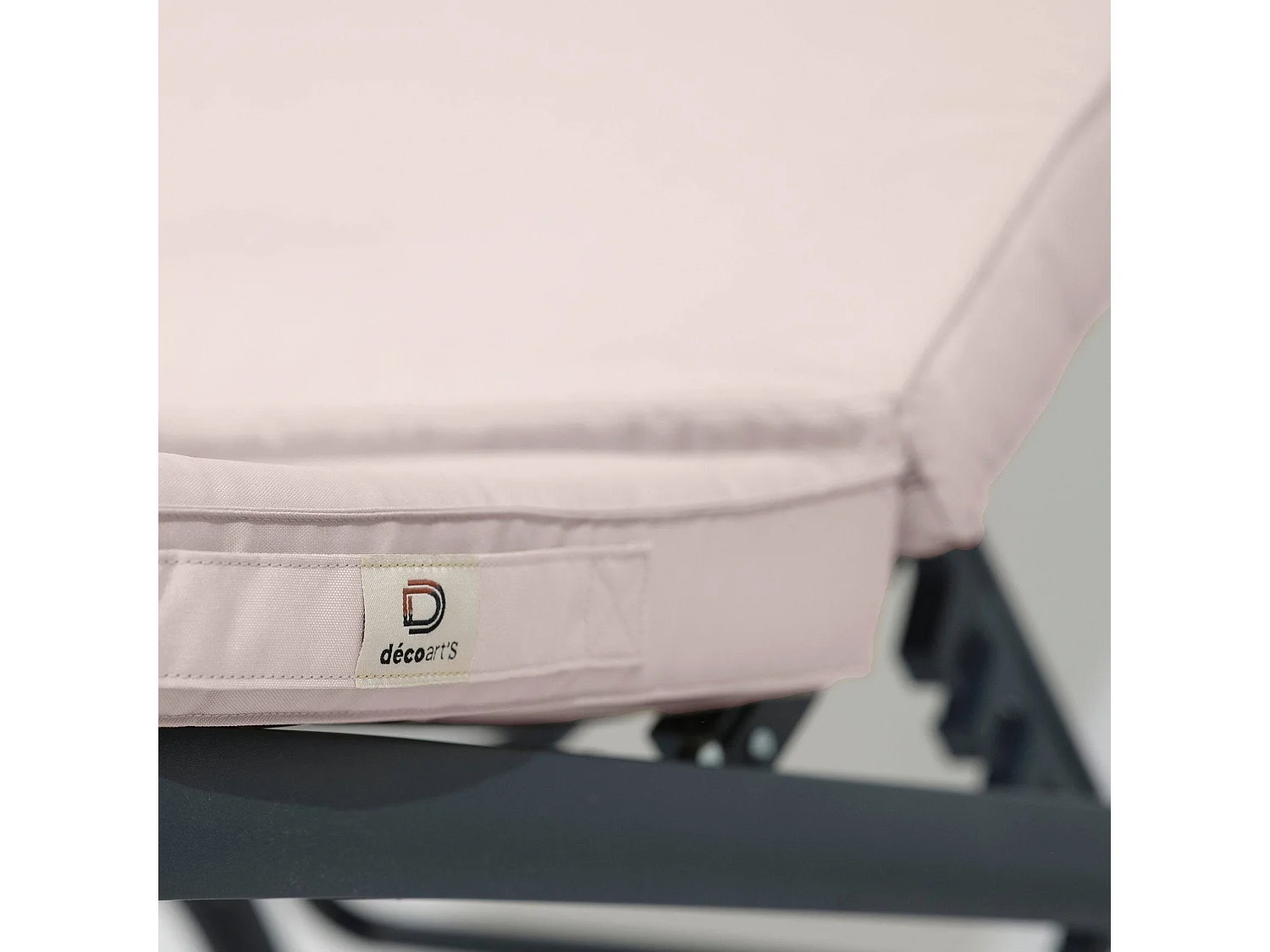 Coussin pour transat déhoussable 185x55x4cm gris