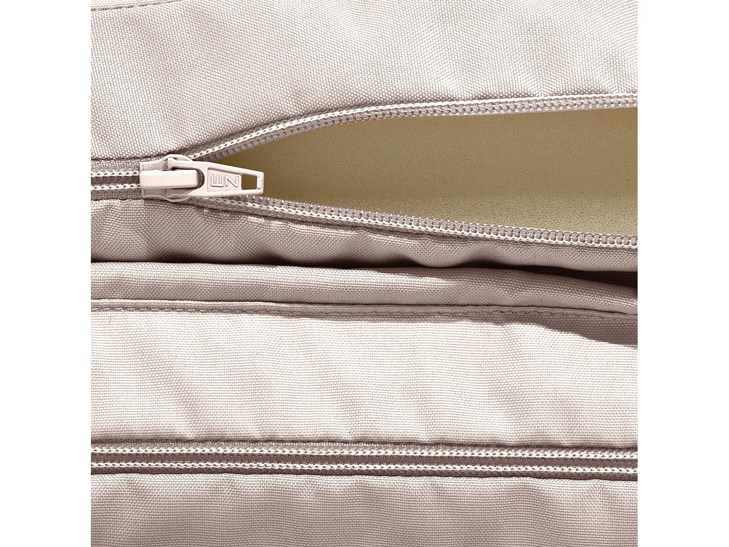 Coussin pour transat déhoussable 185x55x4cm gris