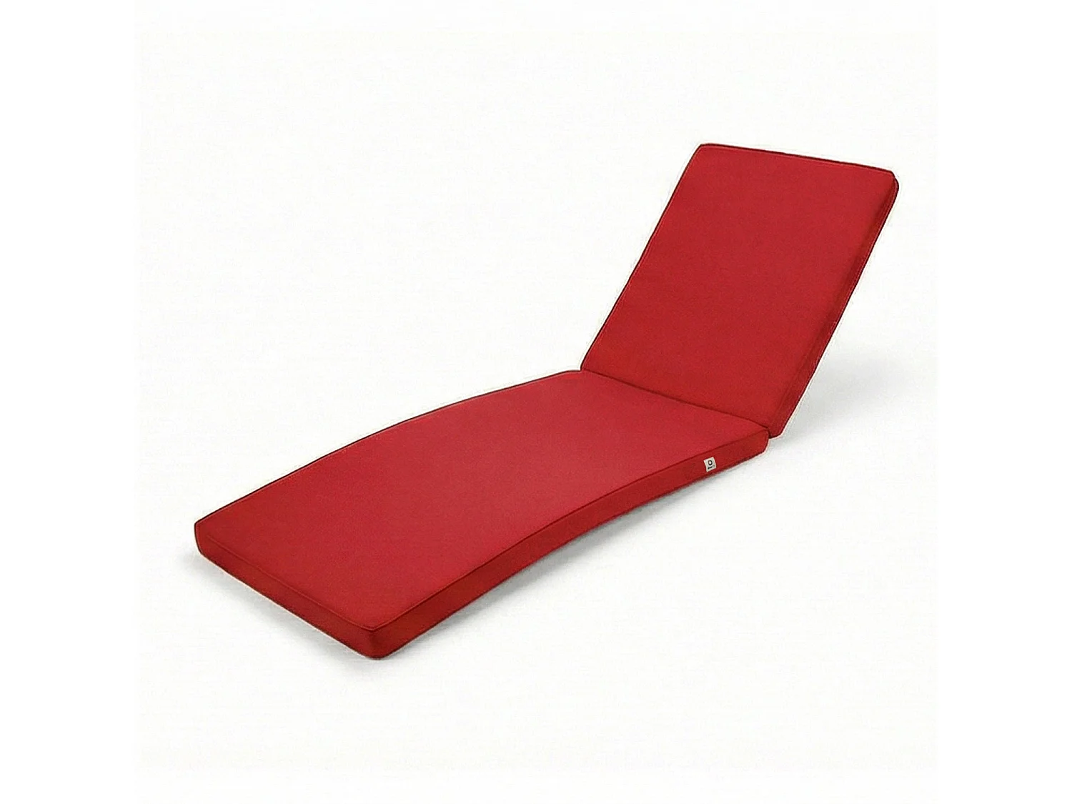 Coussin pour transat déhoussable 185x55x4cm rouge piment