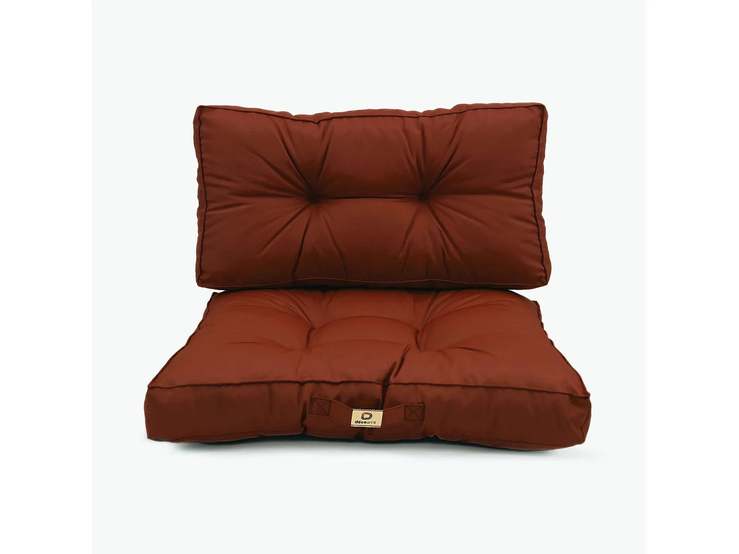 Coussins pour salon de jardin capitonné 60x60cm Terracotta
