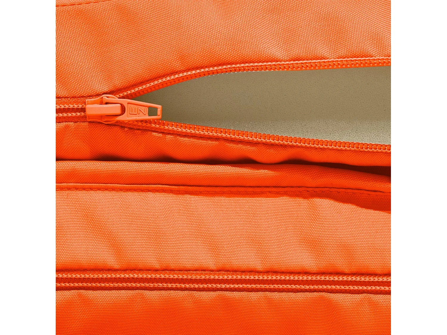 Coussin Bain de Soleil - Matelas pour Transat Déhoussable - 185x60x5cm - Orange