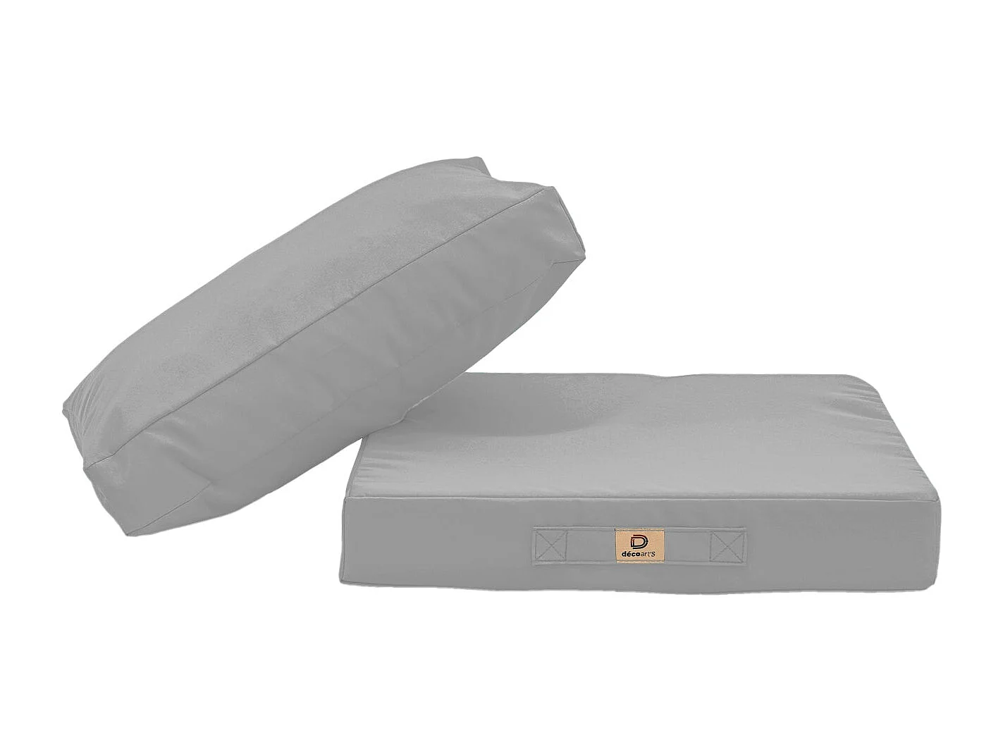 Coussins pour salon de jardin déhoussable 60x60cm Gris galet