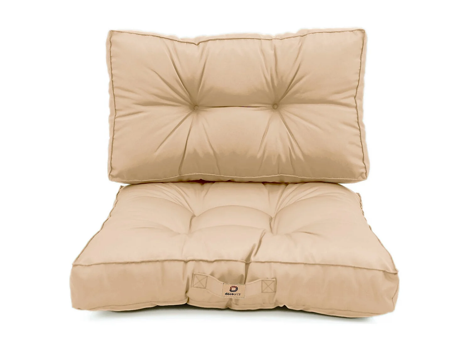 Coussins pour salon de jardin capitonné 50x50cm Beige