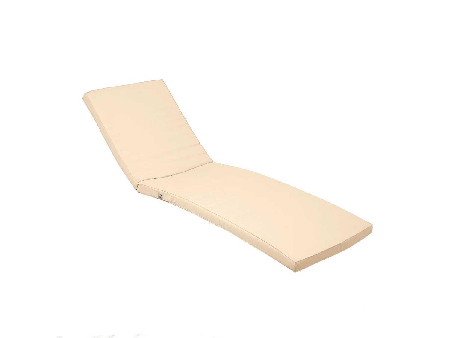 Coussin pour transat déhoussable 185x55x4cm beige