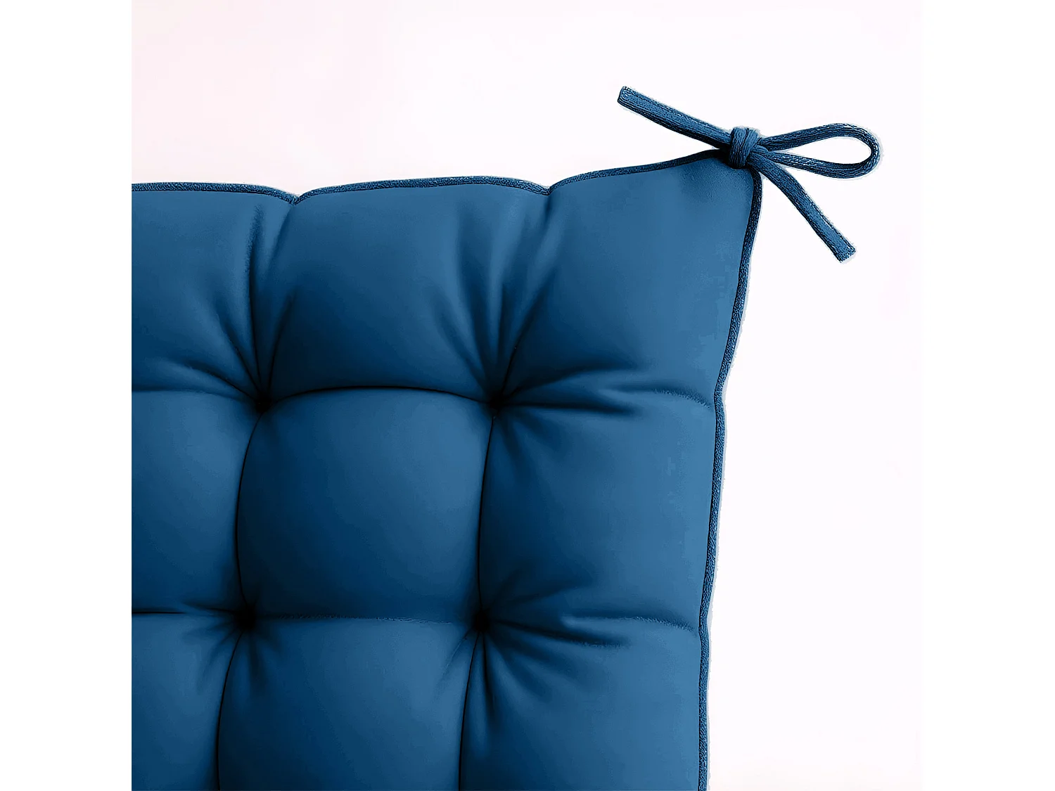 Lot de 4 Galettes de chaise 40 x 40 cm - Bleu petrole