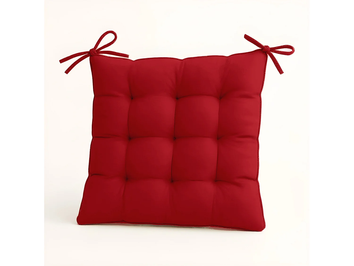 Lot de 4 Galettes de chaise 40 x 40 cm - Rouge piment