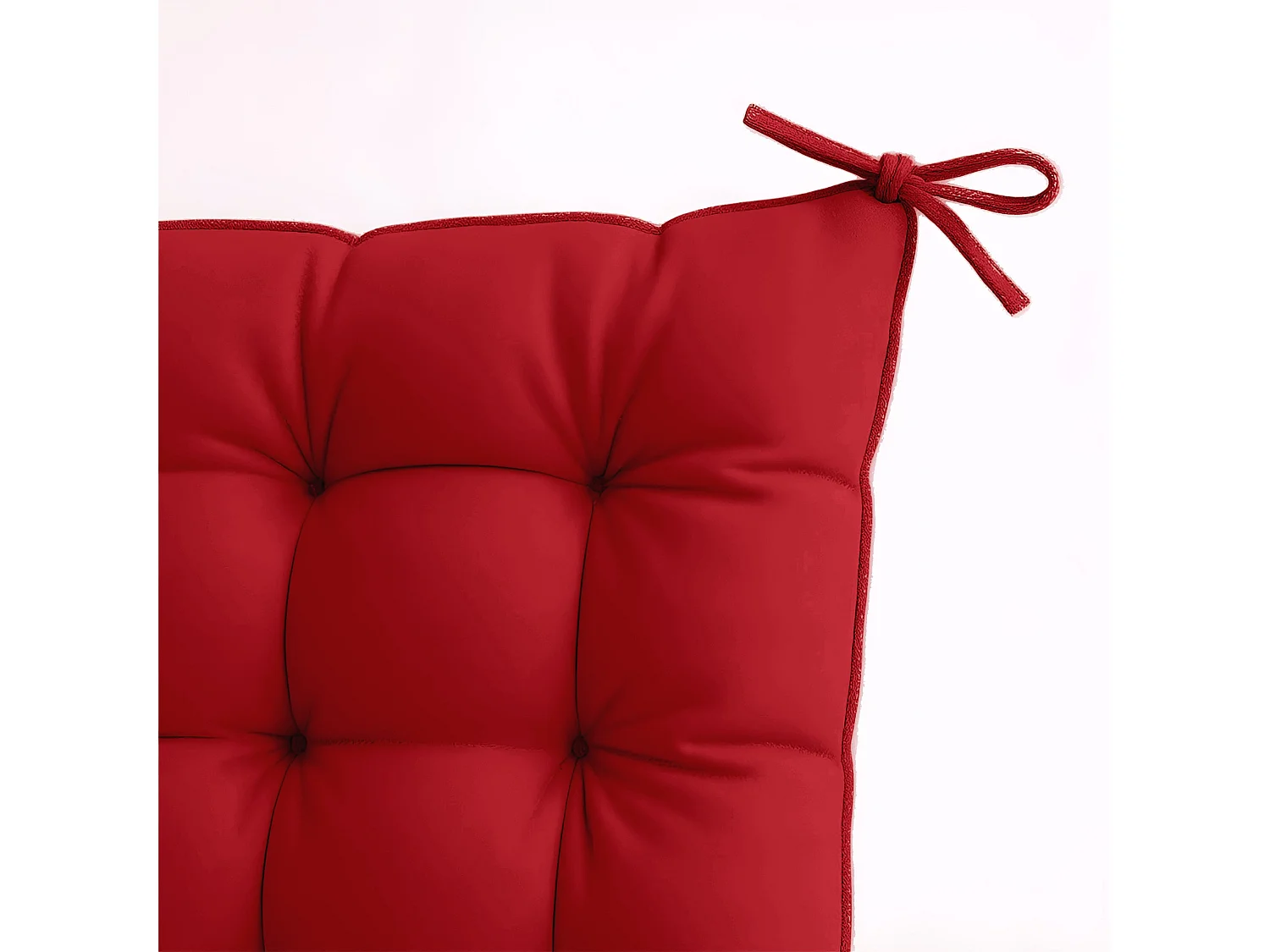 Lot de 4 Galettes de chaise 40 x 40 cm - Rouge piment