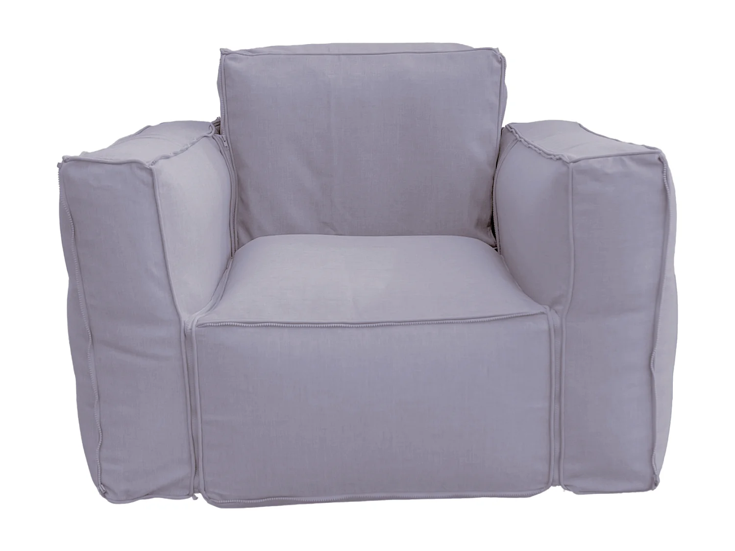 Canapé salon de jardin modulable 90x75x65cm Gris