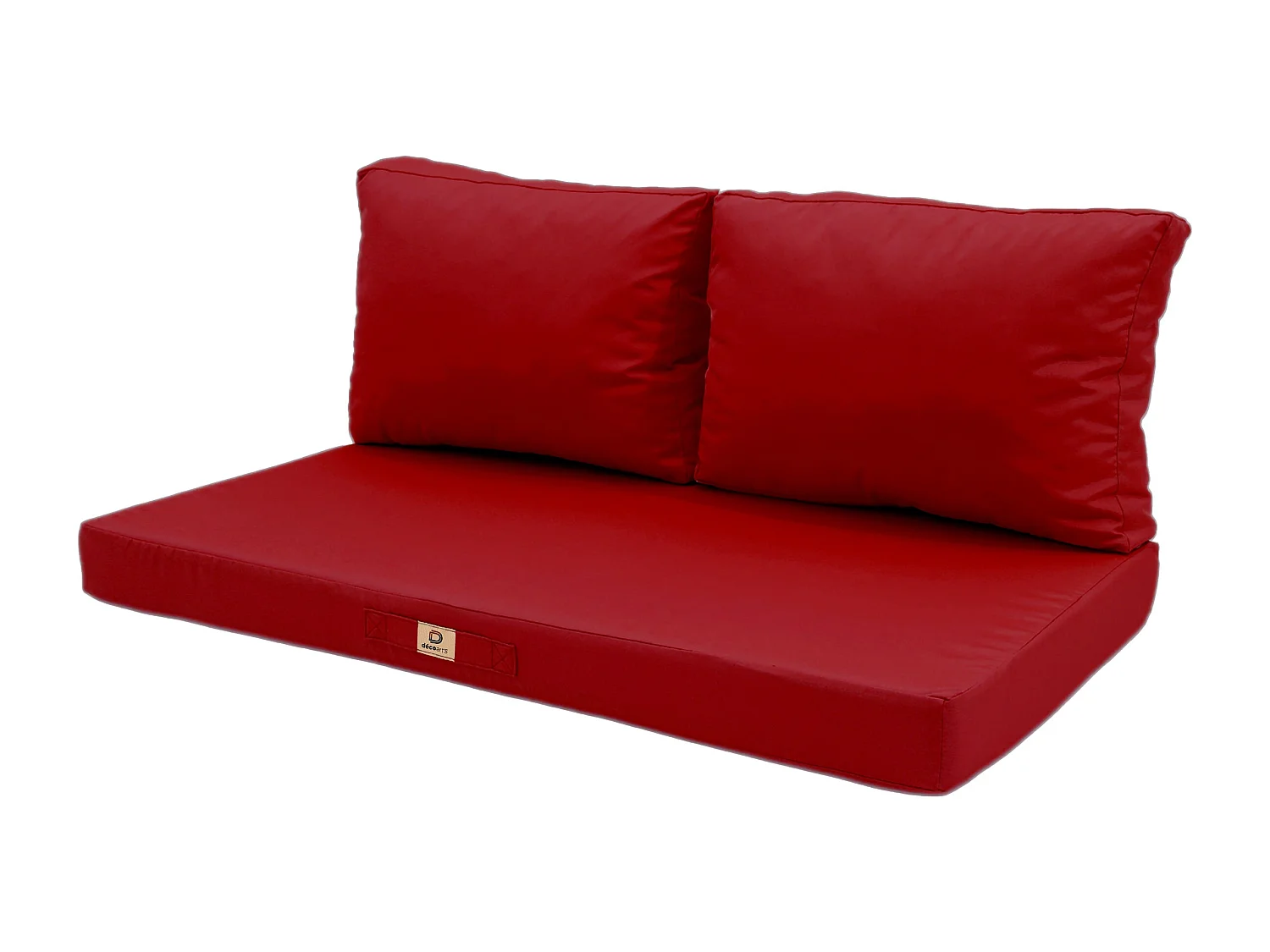 Coussins pour salon de jardin déhoussable 100x50cm Rouge