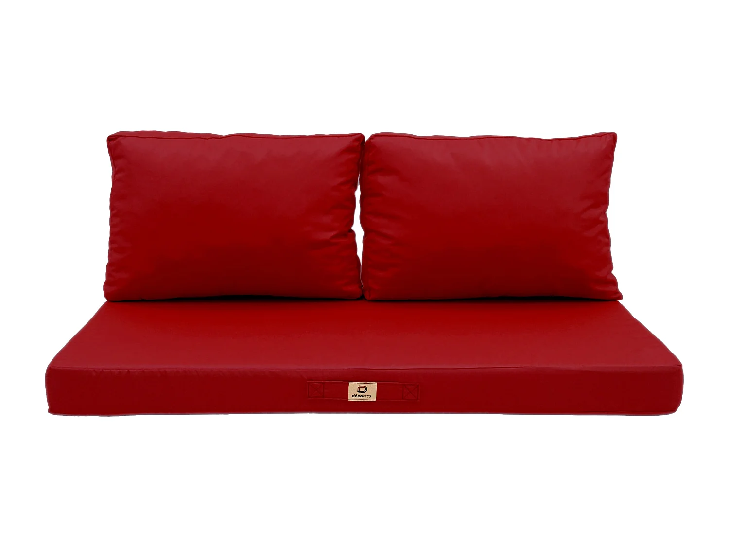 Coussins pour salon de jardin déhoussable 100x50cm Rouge