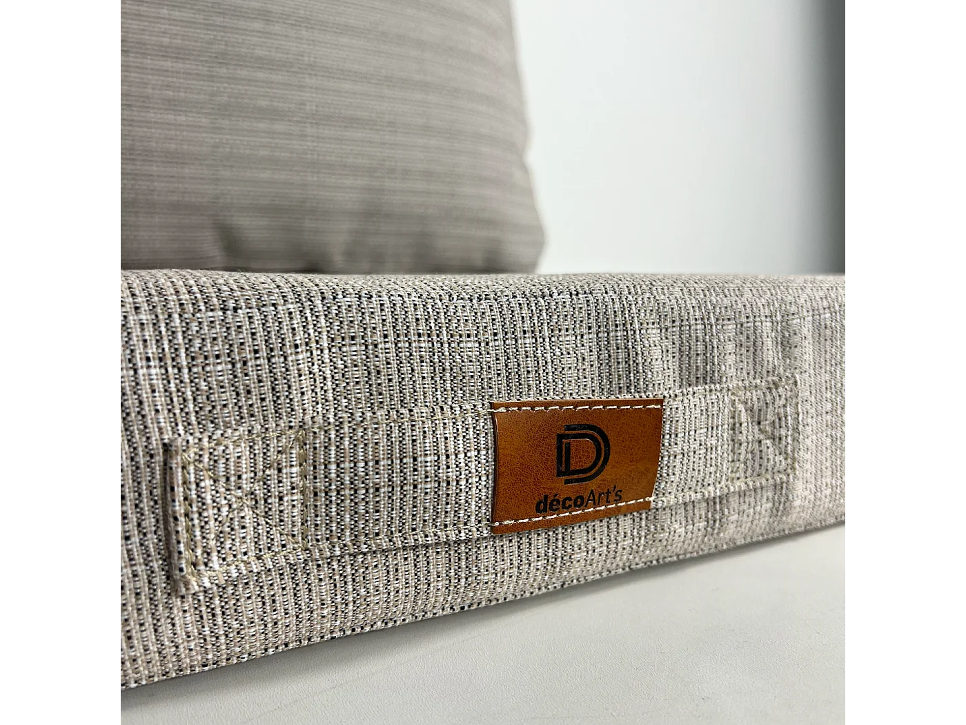 Coussins pour salon de jardin déhoussable 50x50cm - Beige Chiné