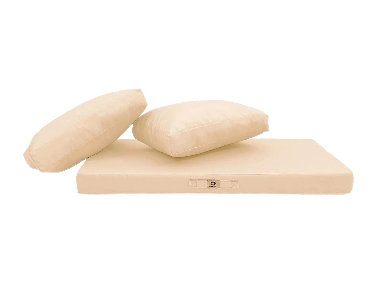 Coussins pour salon de jardin déhoussable 100x50cm Beige