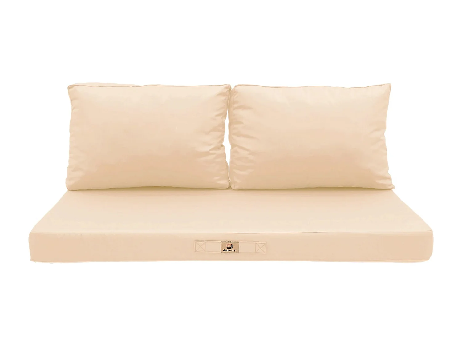 Coussins pour salon de jardin déhoussable 100x50cm Beige
