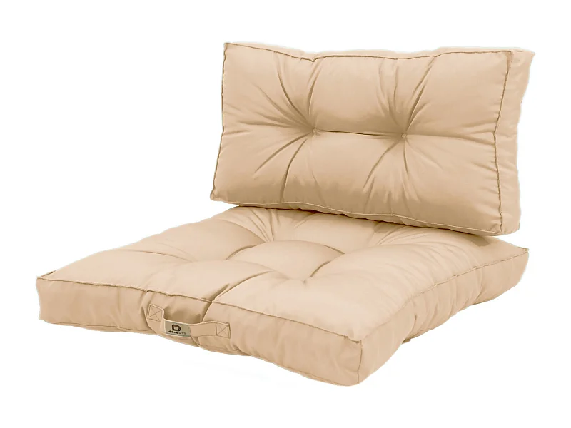 Coussins pour salon de jardin capitonné 60x60cm Beige