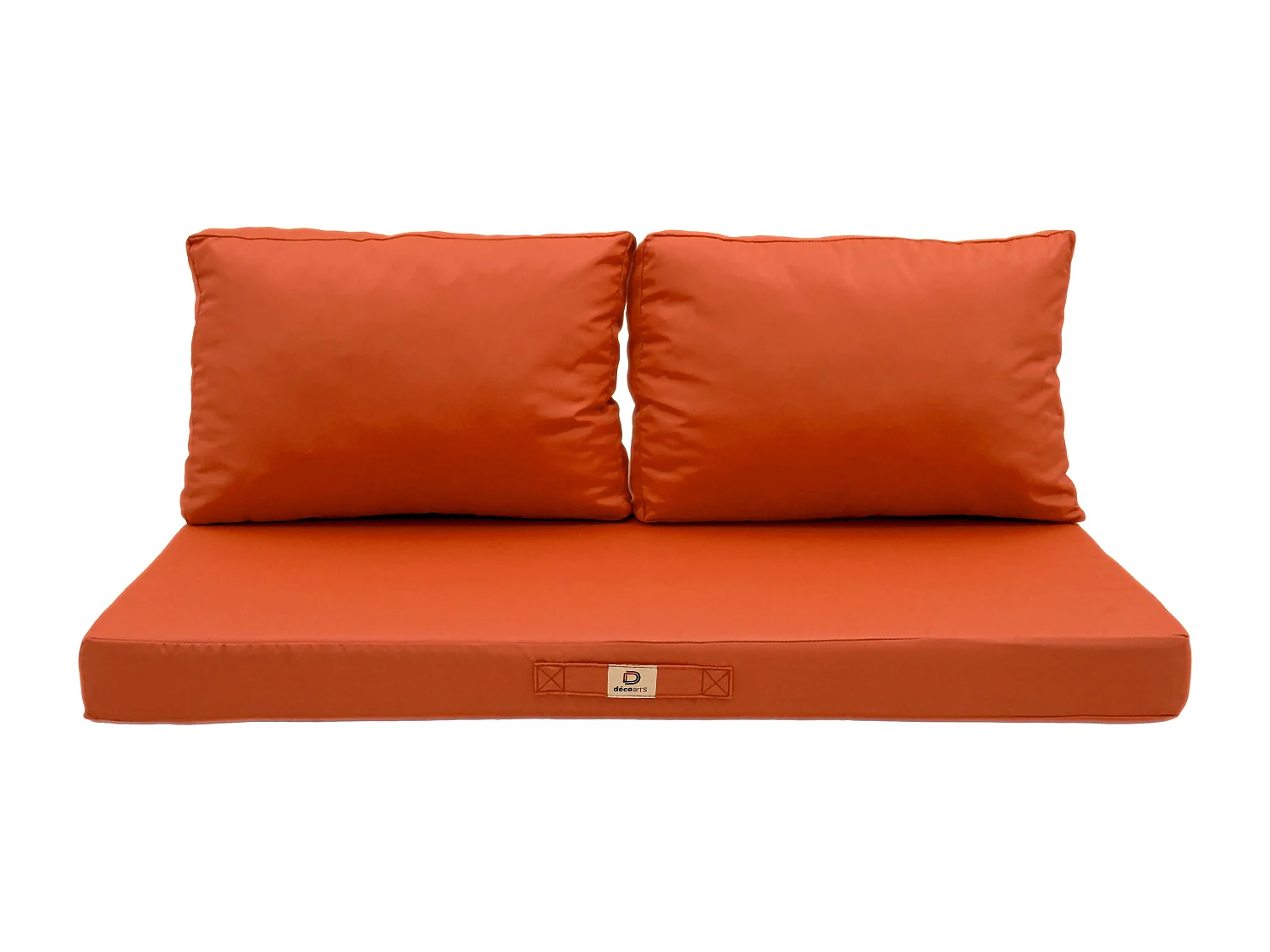 Coussins pour salon de jardin déhoussable 100x50cm Orange