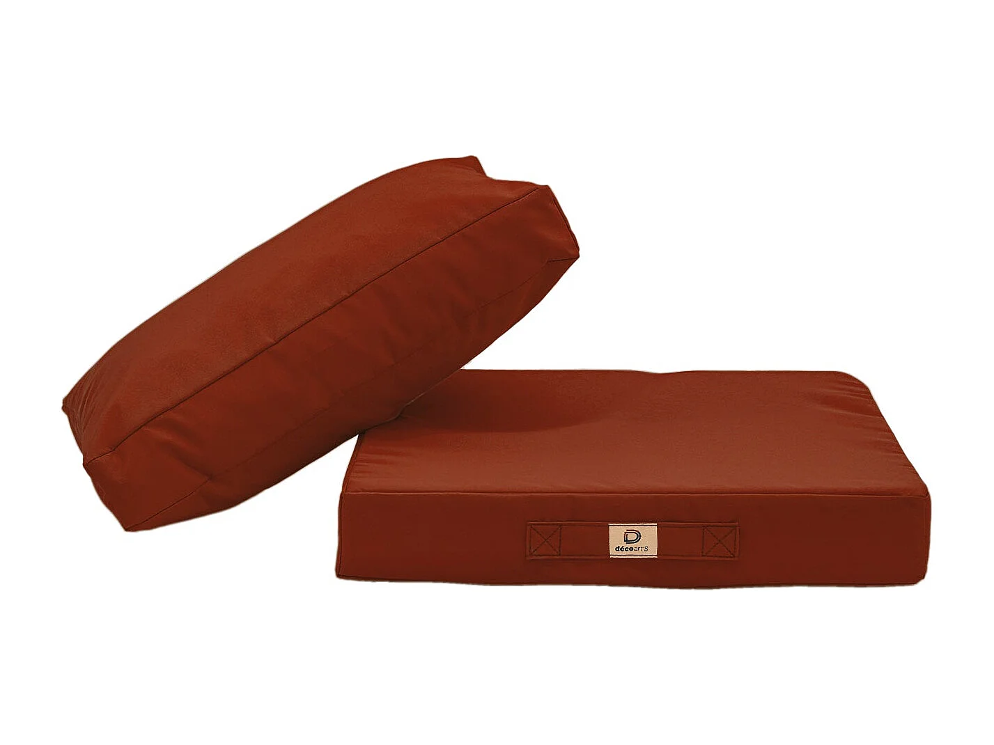 Coussins pour salon de jardin déhoussable 50x50cm Terracotta