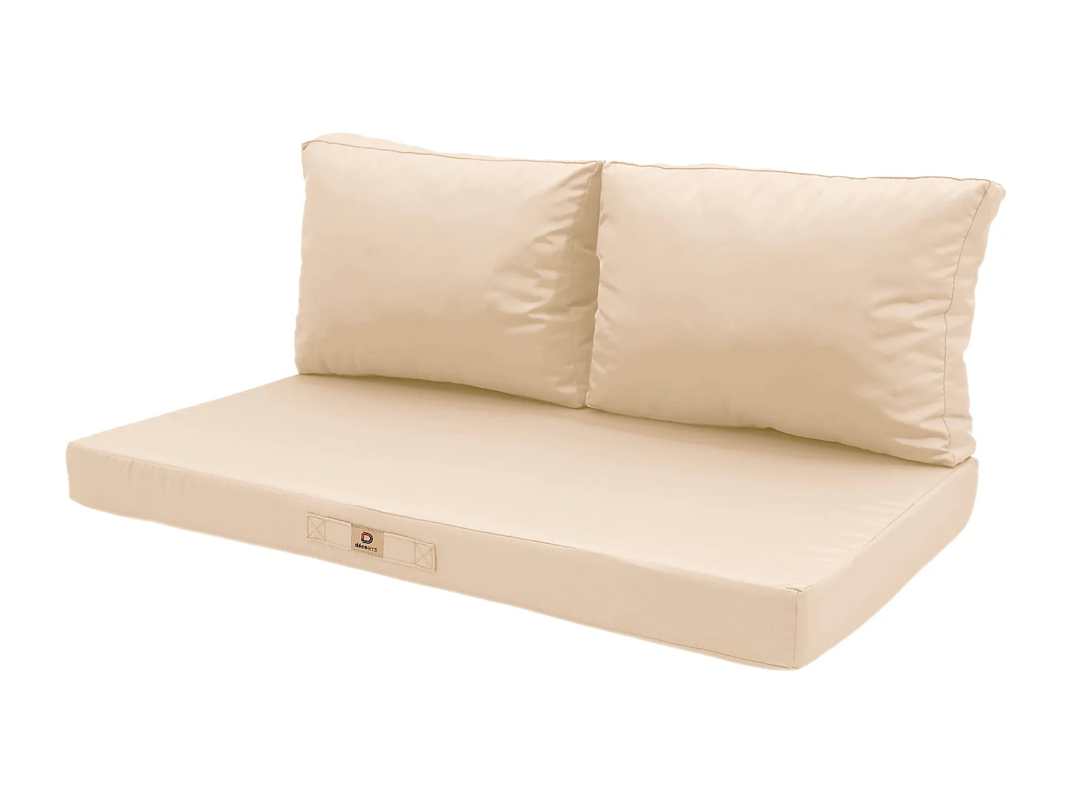 Coussins pour salon de jardin déhoussable 120x60cm Beige