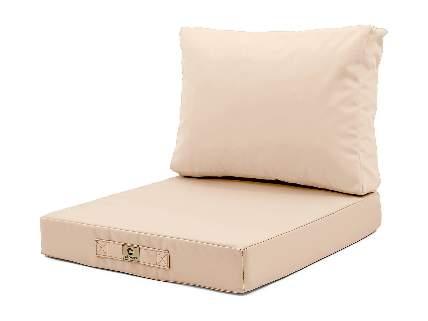 Coussins pour salon de jardin déhoussable 60x60cm Beige