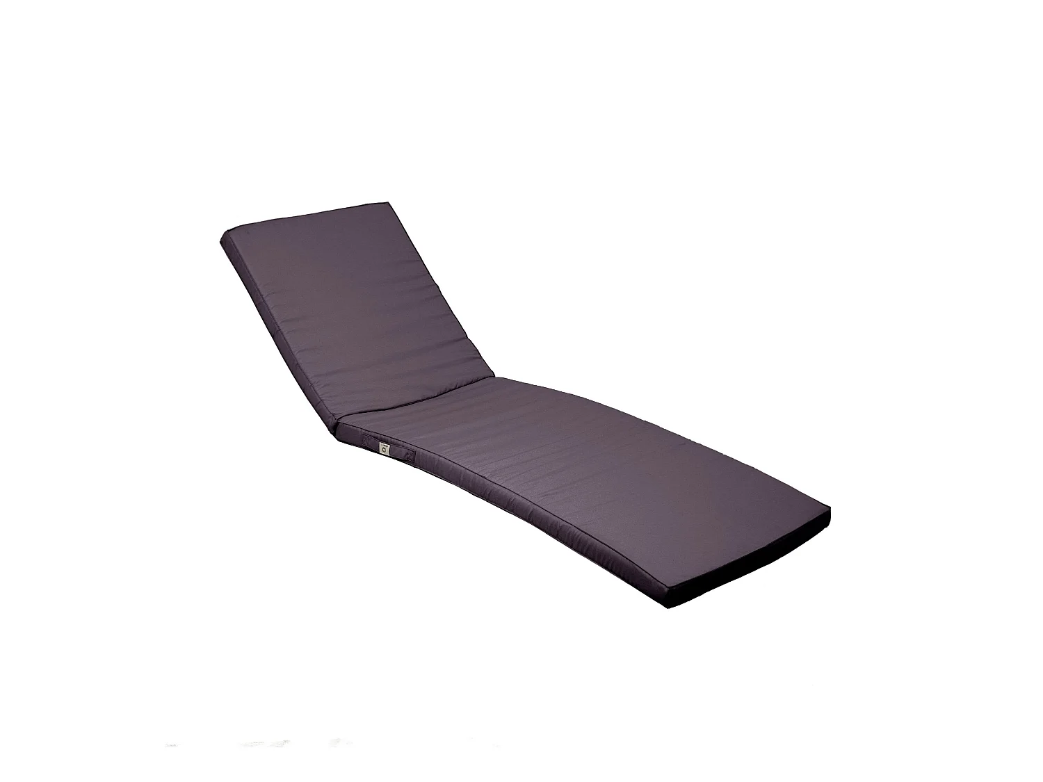Coussin Bain de Soleil - Matelas pour Transat Dehoussable- 185x60x5cm - Gris carbone