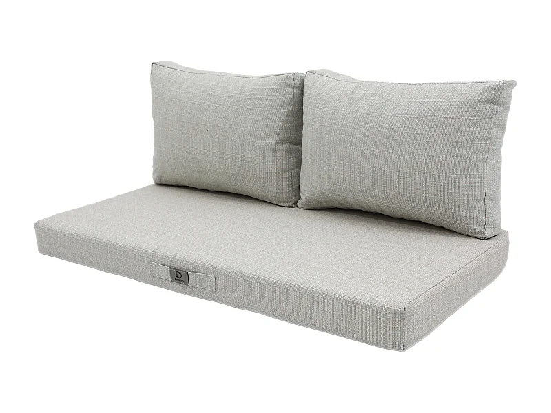 Coussins pour salon de jardin déhoussable 120x60cm - Turquoise Chiné