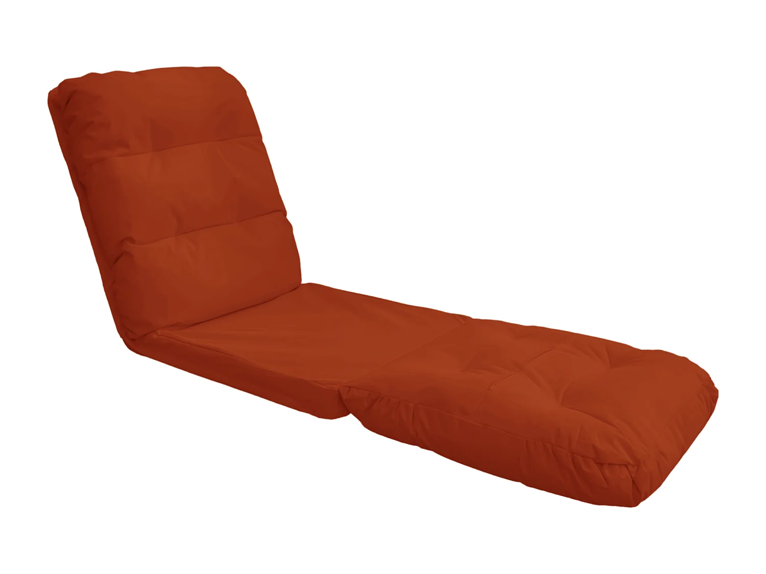 Fauteuil Convertible avec Dossier Réglable à 6 Positions Terracotta