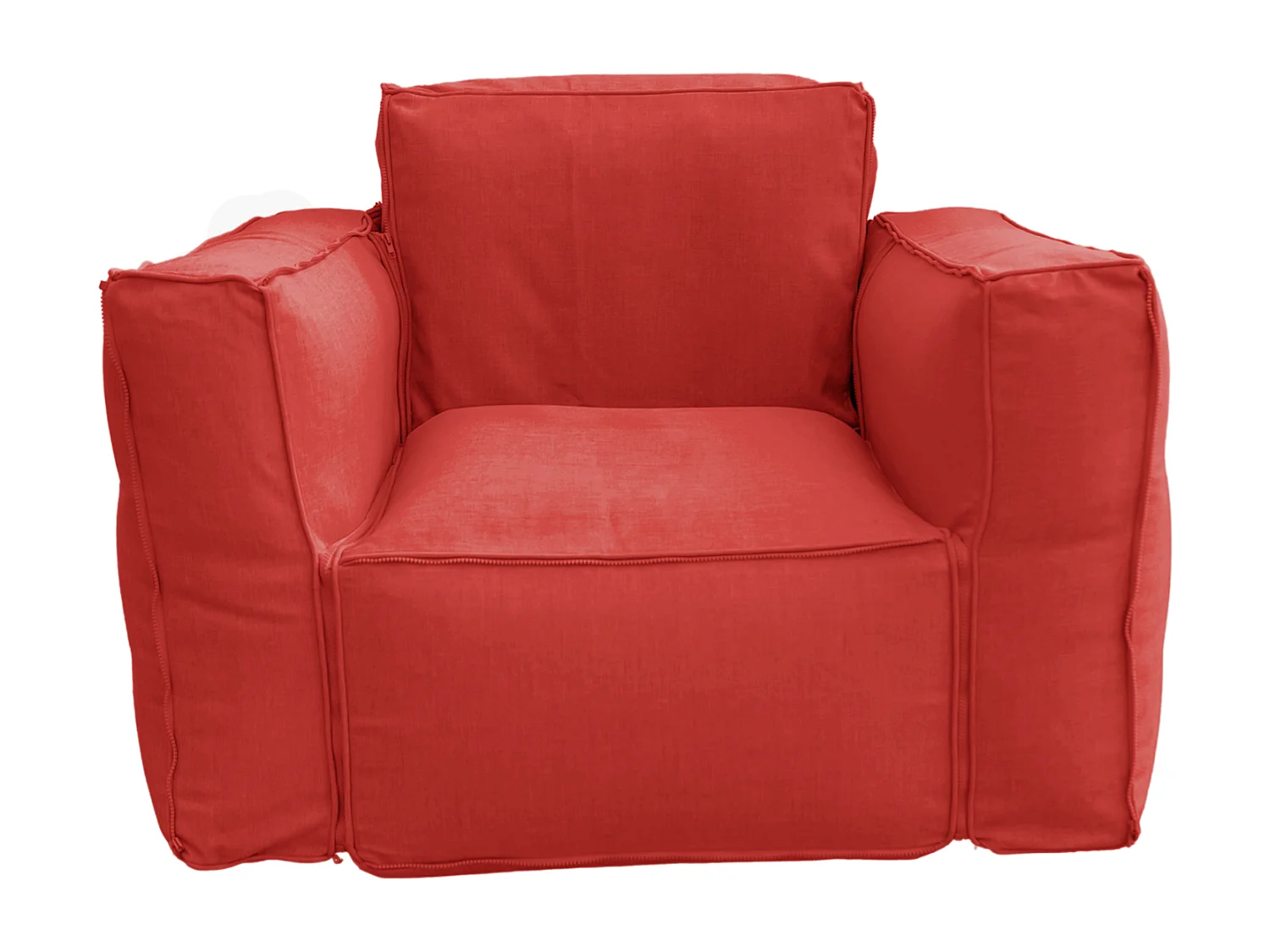 Canapé salon de jardin modulable 90x75x65cm Terracotta