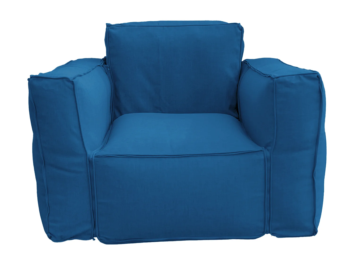 Canapé salon de jardin modulable 90x75x65cm Bleu