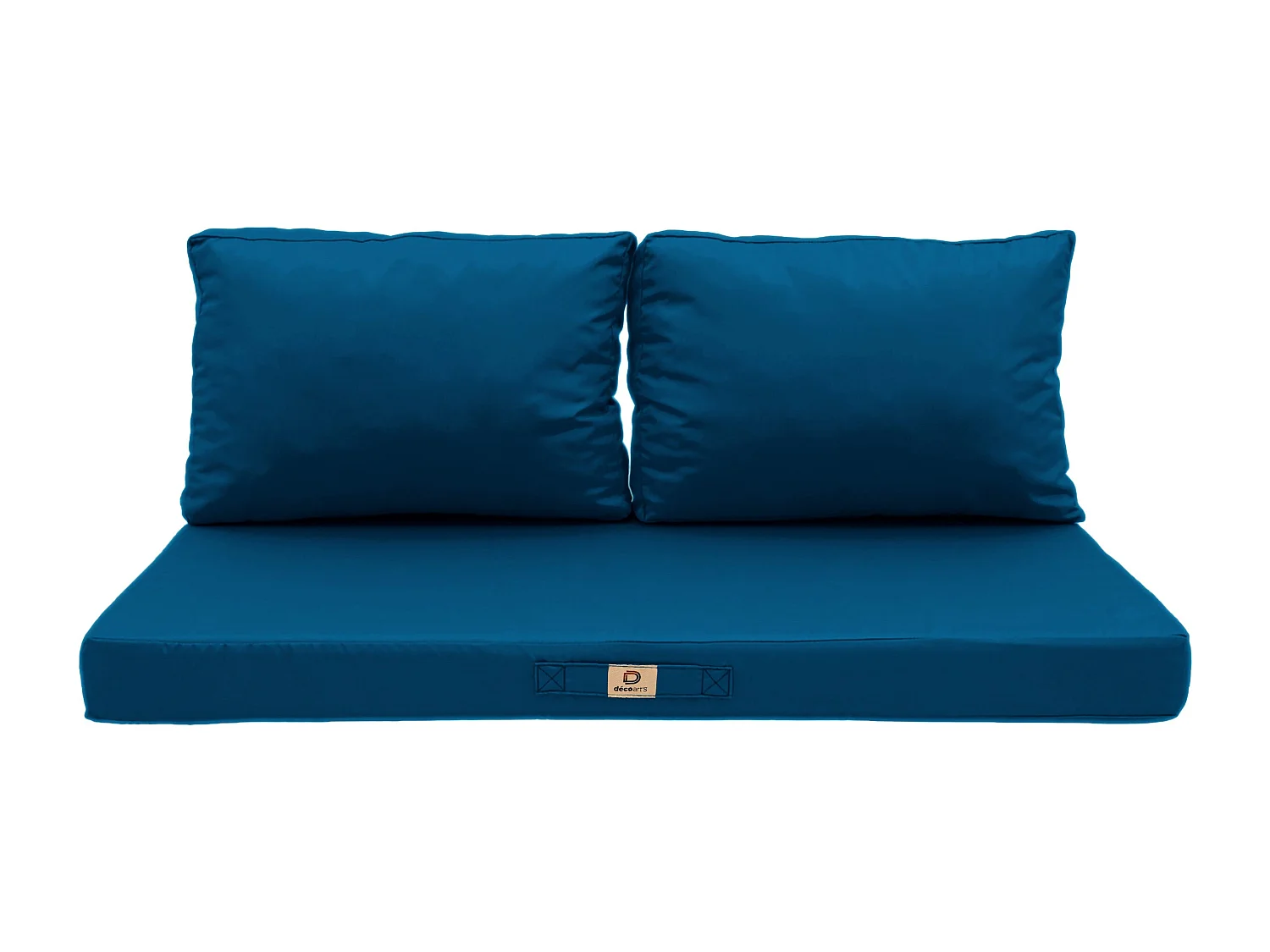 Coussins pour salon de jardin déhoussable 100x50cm Bleu pétrole