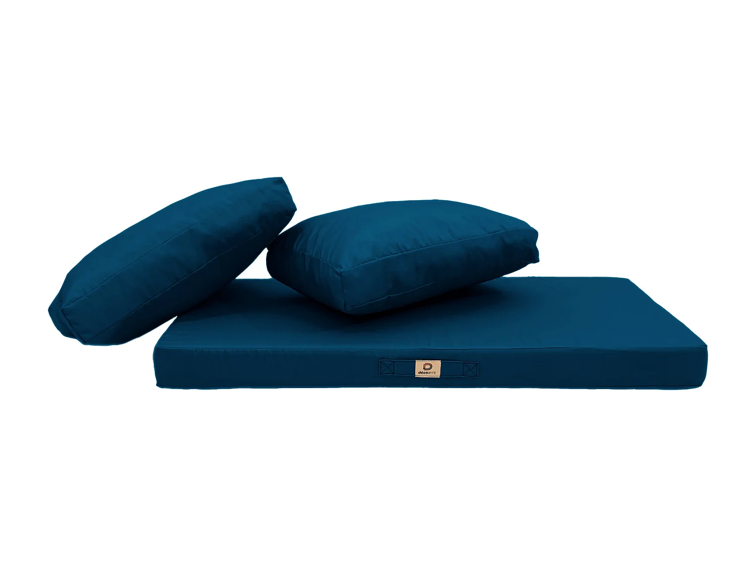 Coussins pour salon de jardin déhoussable 100x50cm Bleu pétrole