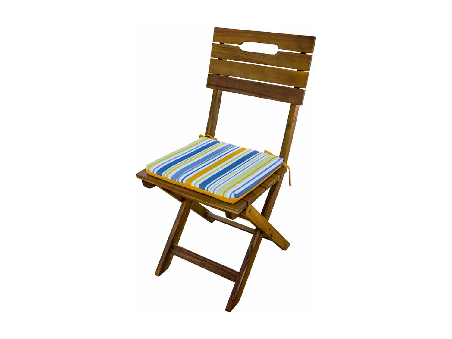 Lot de 4 Galettes de Chaise 35x35x3 cm motif Rayures Solaires