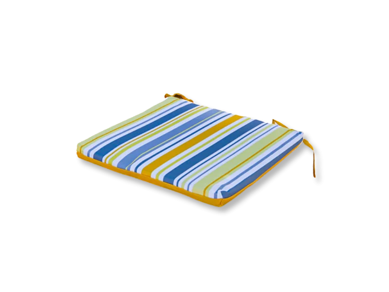 Lot de 4 Galettes de Chaise 35x35x3 cm motif Rayures Solaires