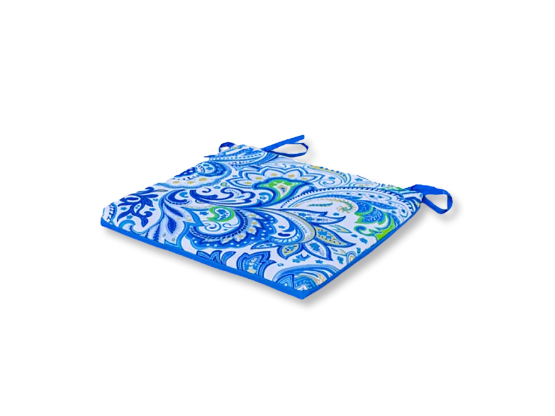 Lot de 4 Galettes de Chaise motif Arabesque 35x35 cm