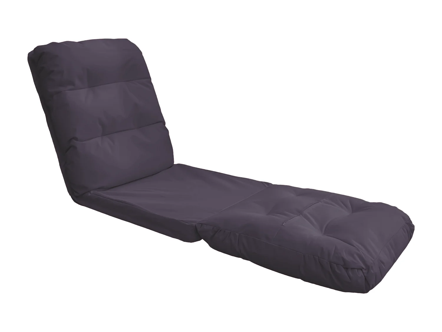 Fauteuil Convertible avec Dossier Réglable à 6 Positions Gris foncé