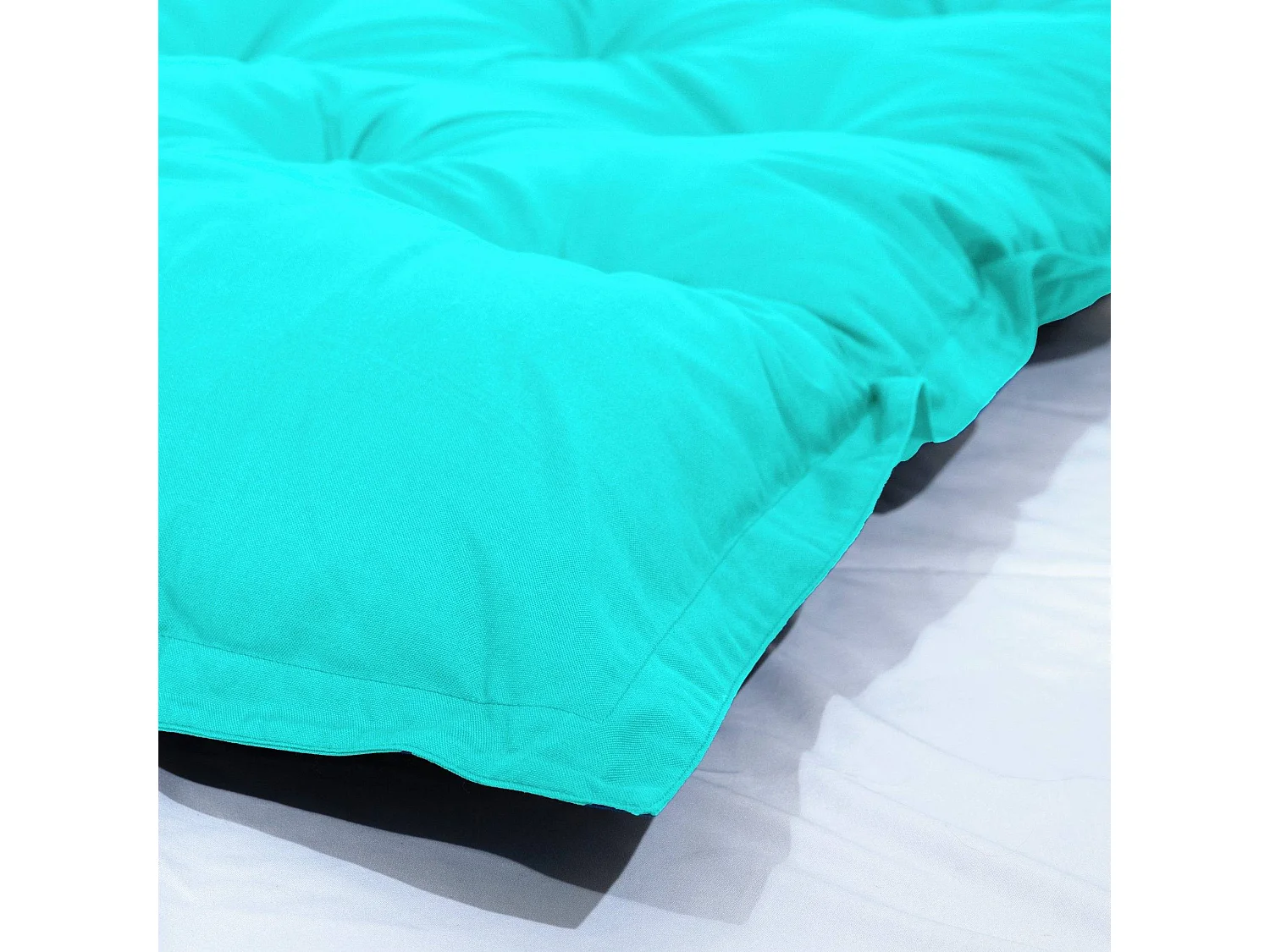 Futon XXL - Matelas de sol 195x100cm - Bleu caraibes