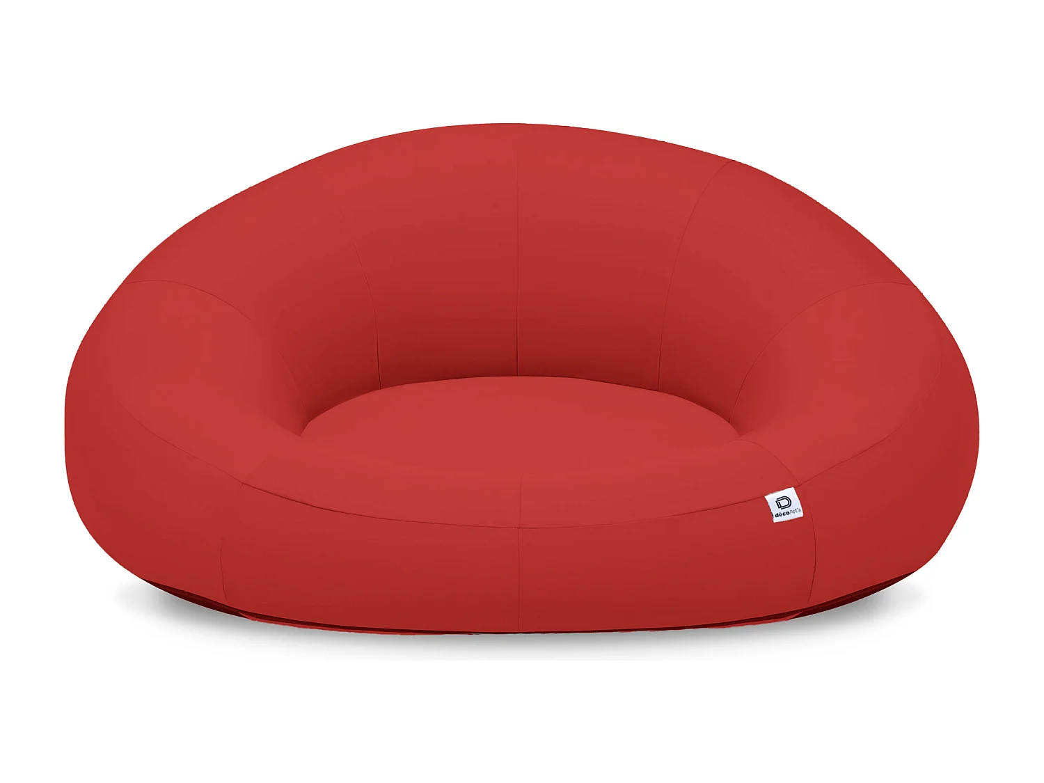 Pouf XXL Flottant pour Piscine 140x120x60 cm Rouge