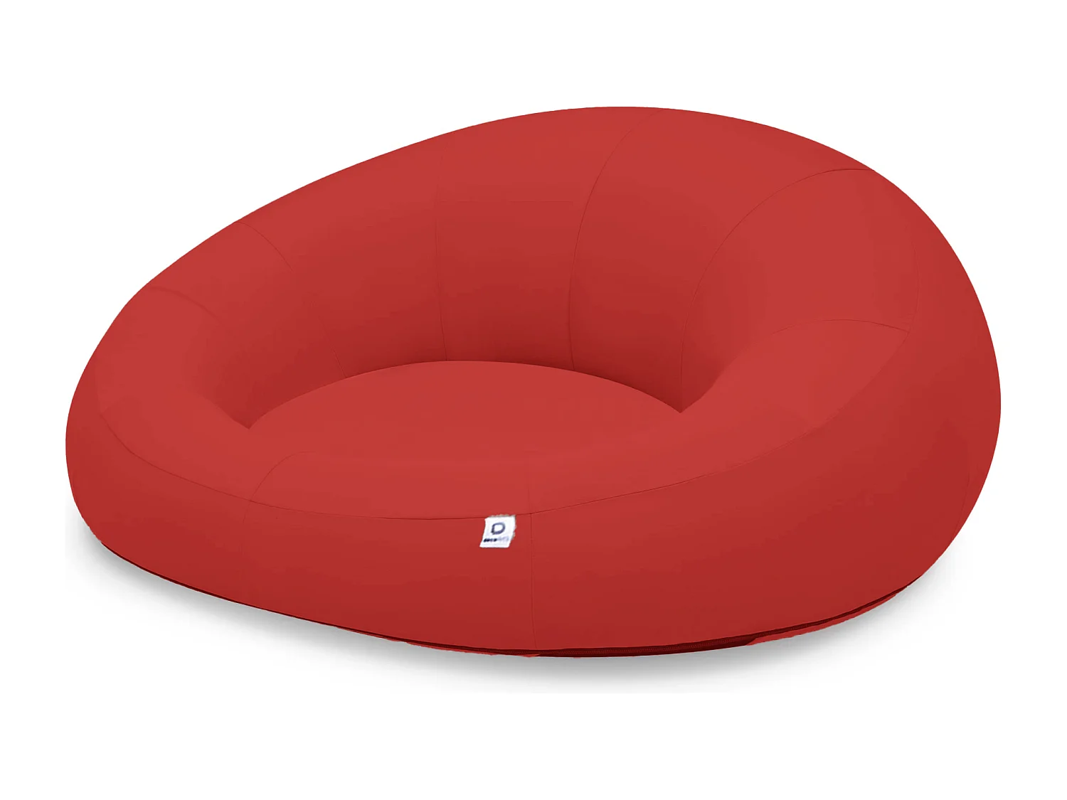 Pouf XXL Flottant pour Piscine 140x120x60 cm Rouge