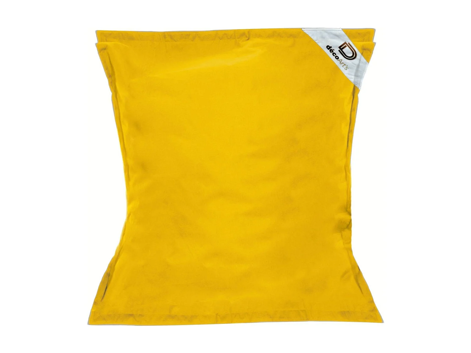 Pouf Géant XXL Déhoussable, Flottant pour Piscine, Jaune